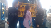 Bangladesh customer visit QT4-15 block machine