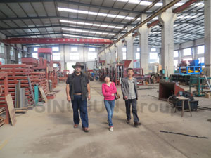 customers visited block machine workshop